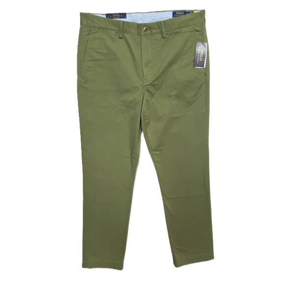 Polo Ralph Lauren Pants Men's 30x30 Stretch Cotton Twill Chino Olive NEW